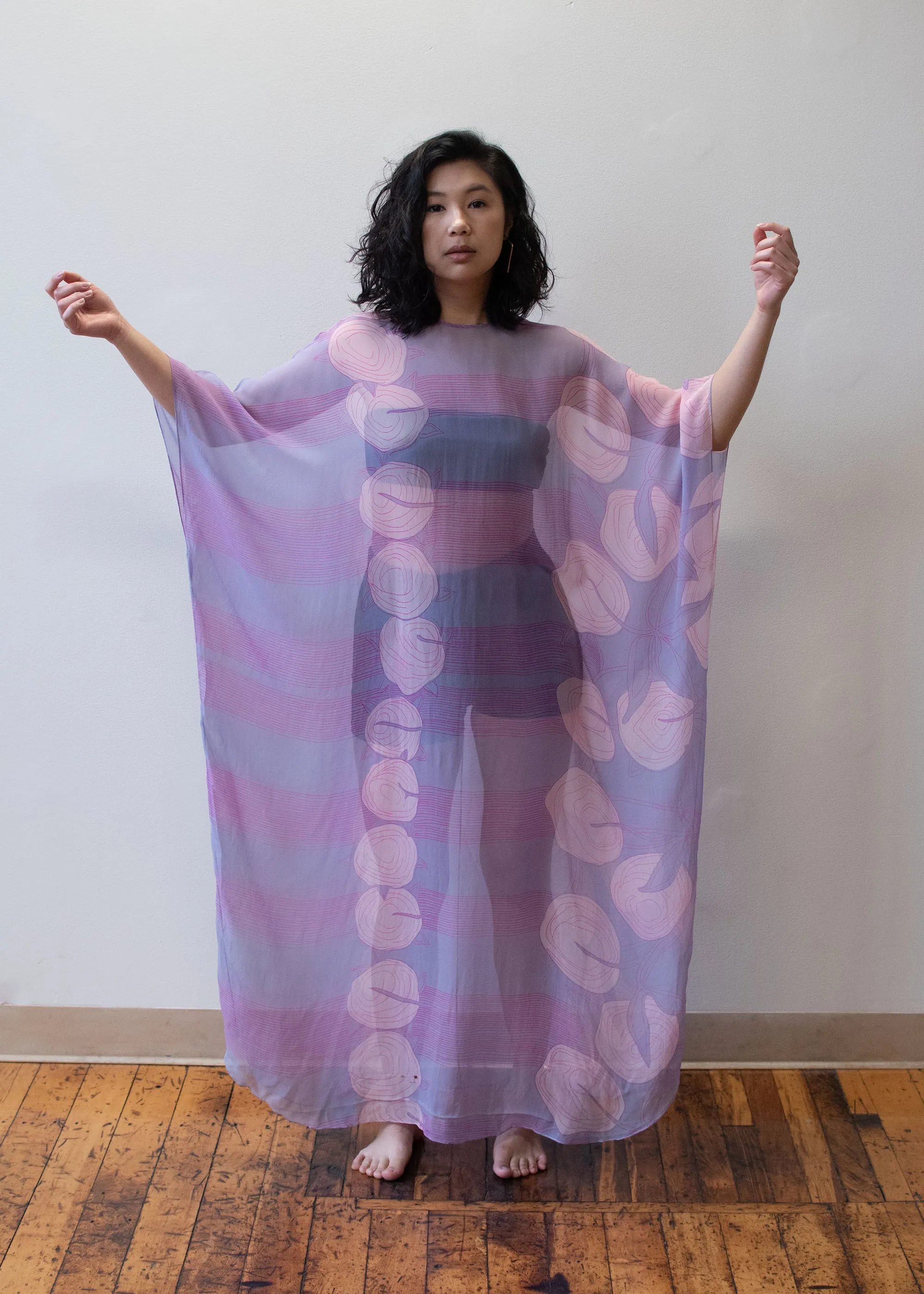 1970s Chiffon Caftan