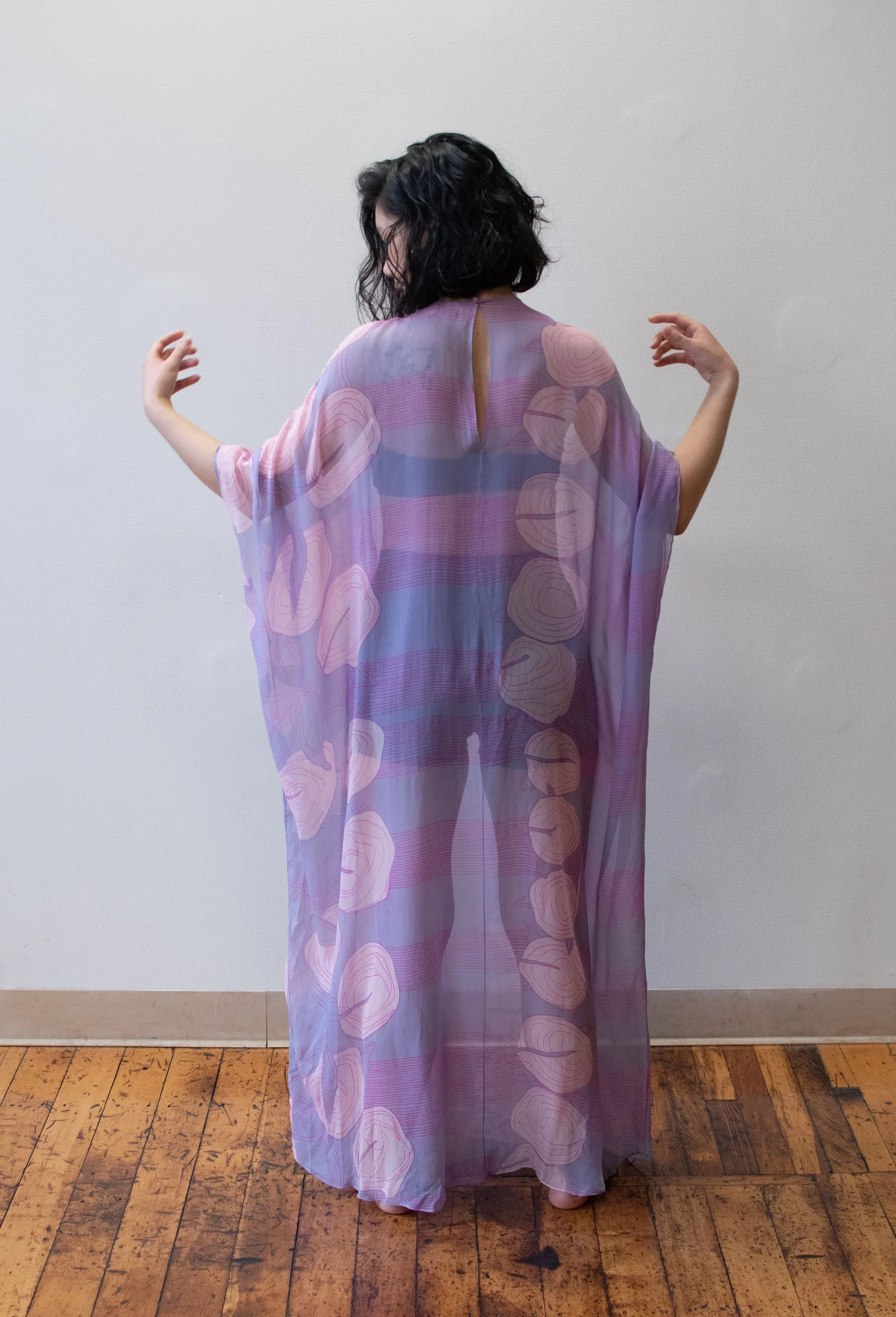 1970s Chiffon Caftan