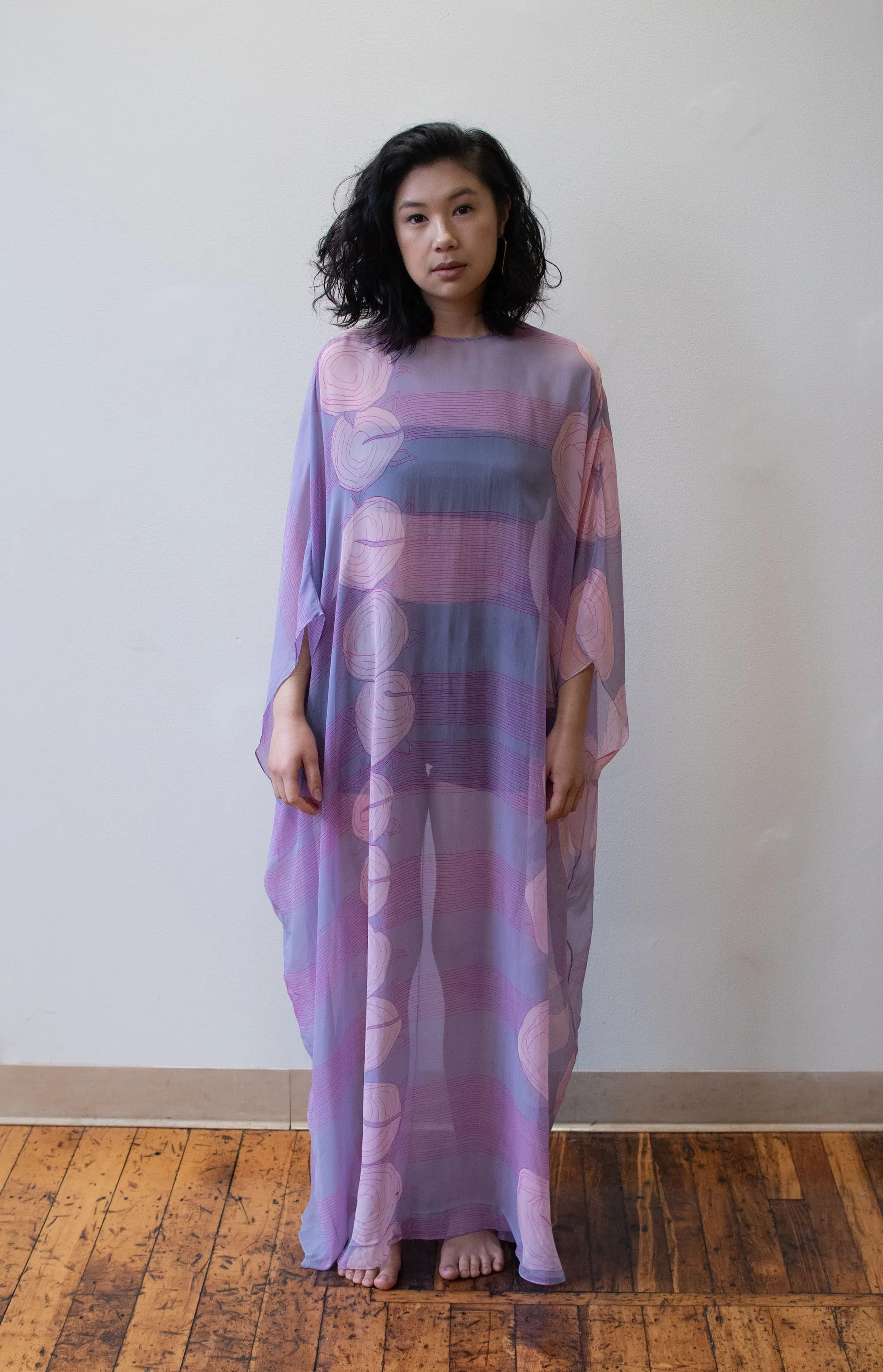 1970s Chiffon Caftan