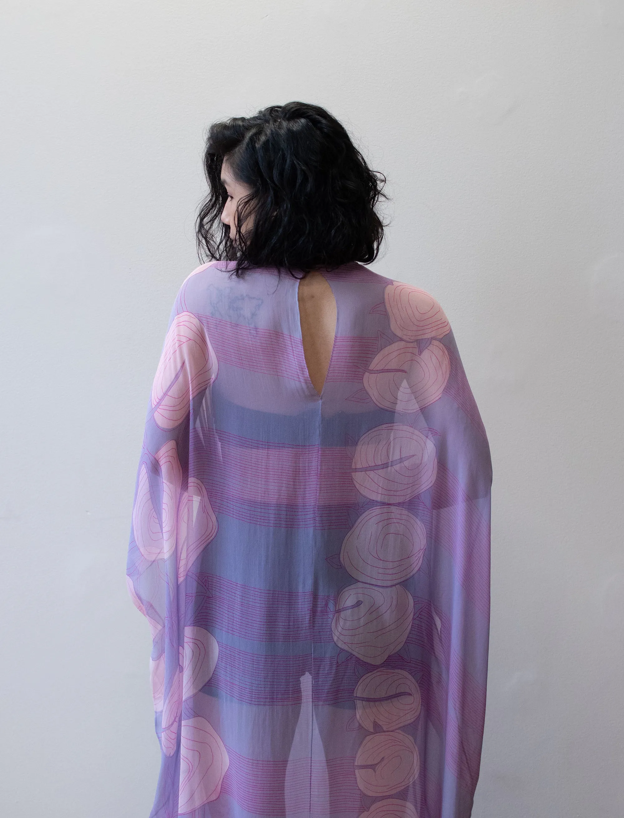 1970s Chiffon Caftan