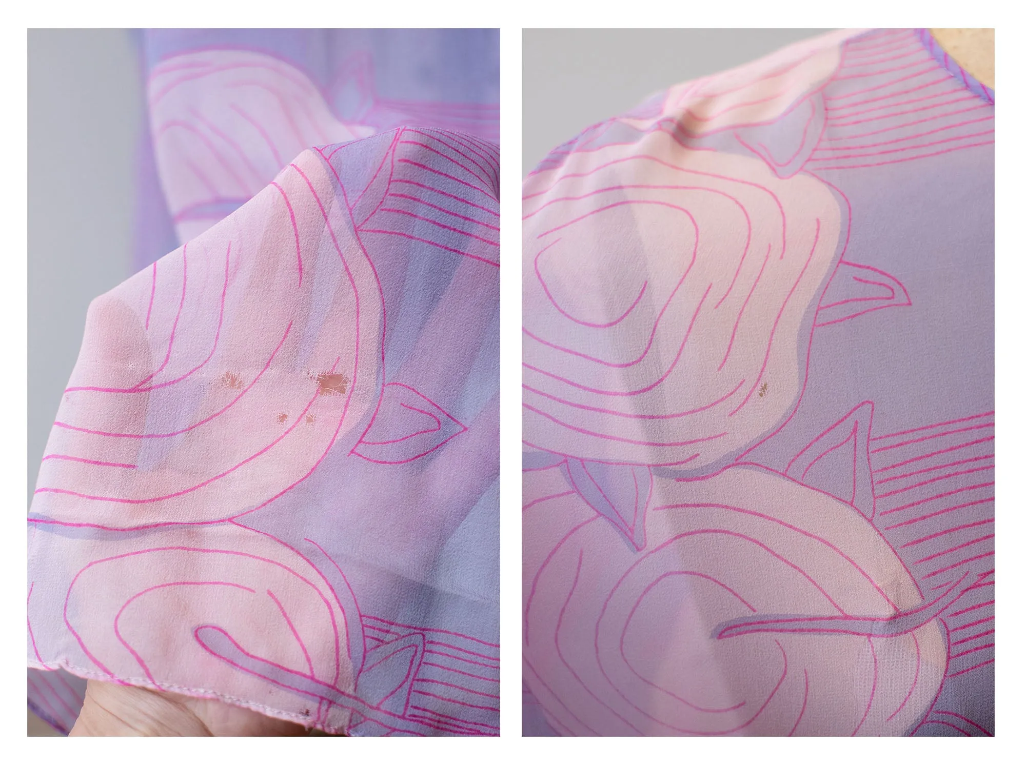 1970s Chiffon Caftan