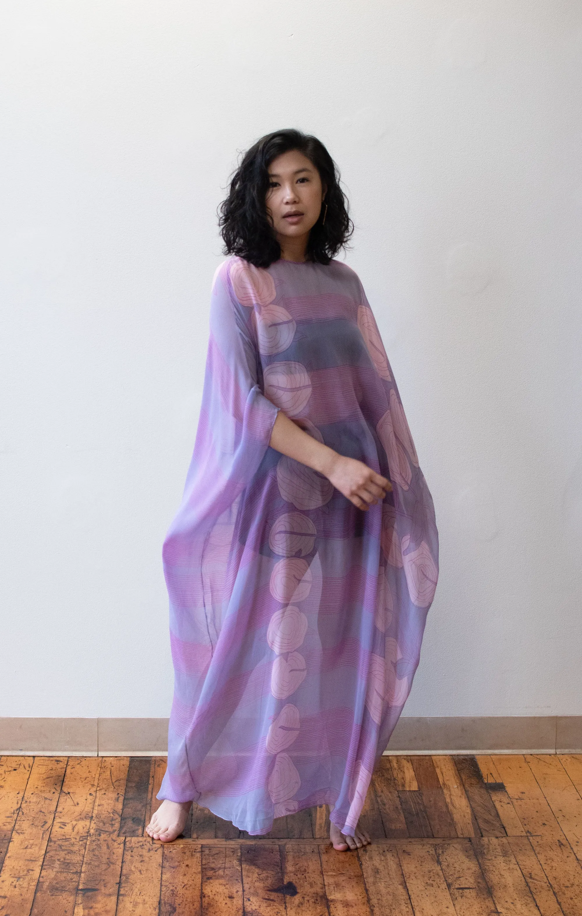 1970s Chiffon Caftan