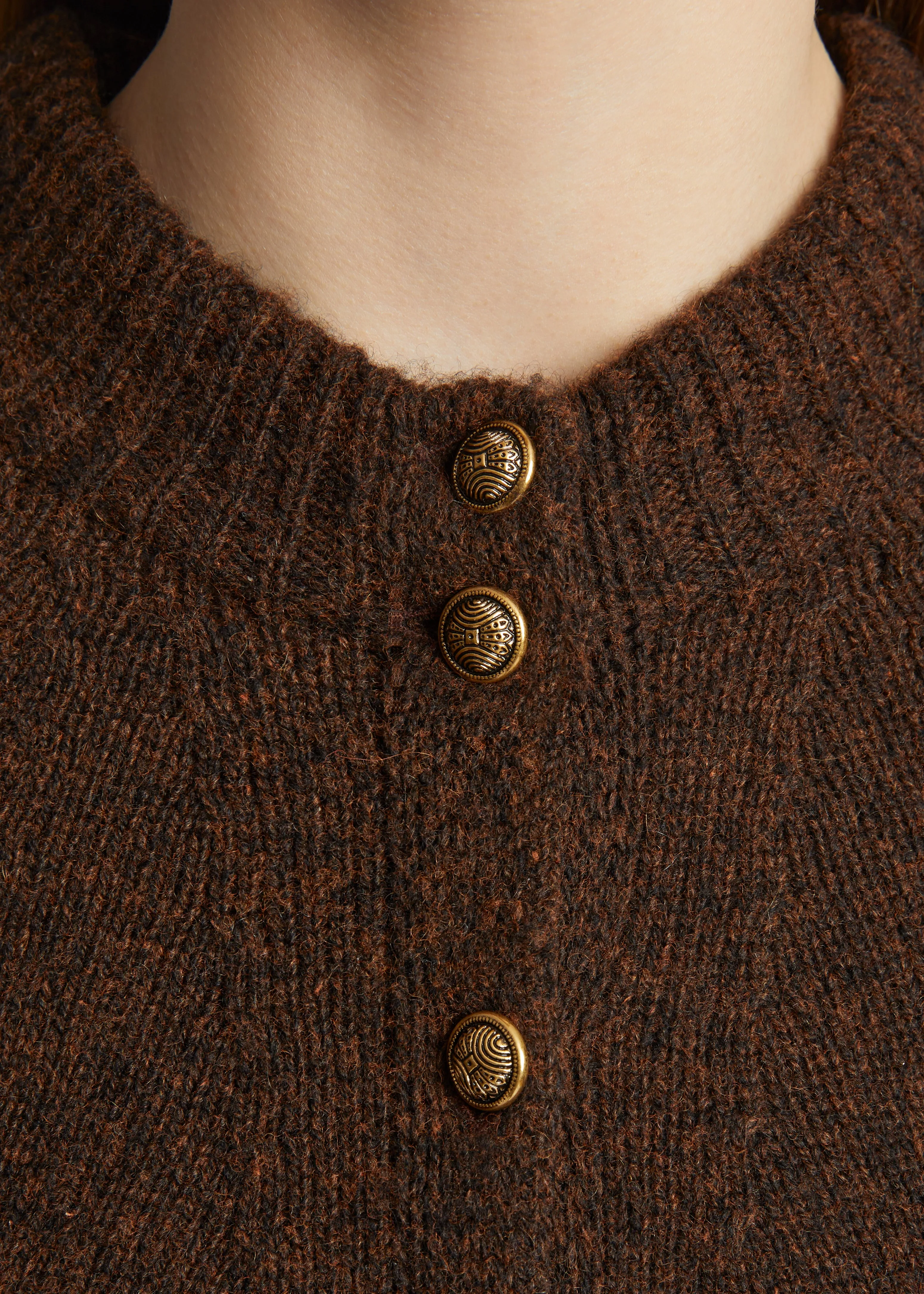 Ambre Cardigan in Chestnut