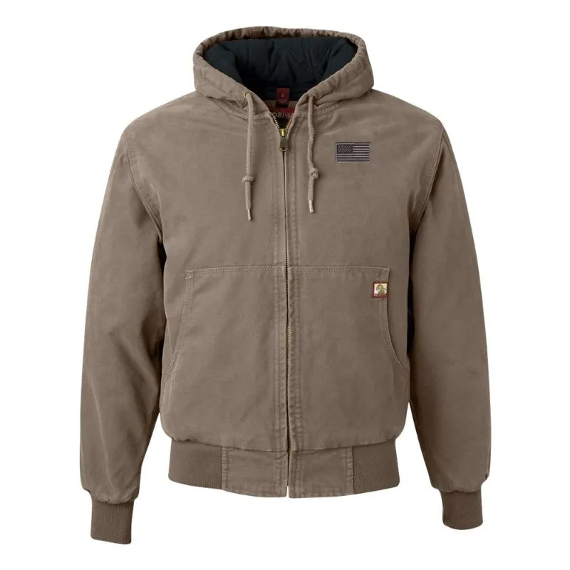 American Flag DRI-DUCK Hooded Work Wear Jacket