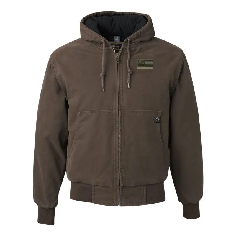 American Flag DRI-DUCK Hooded Work Wear Jacket