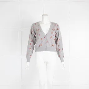 Autumn Cashmere Grey V Neck Cardigan