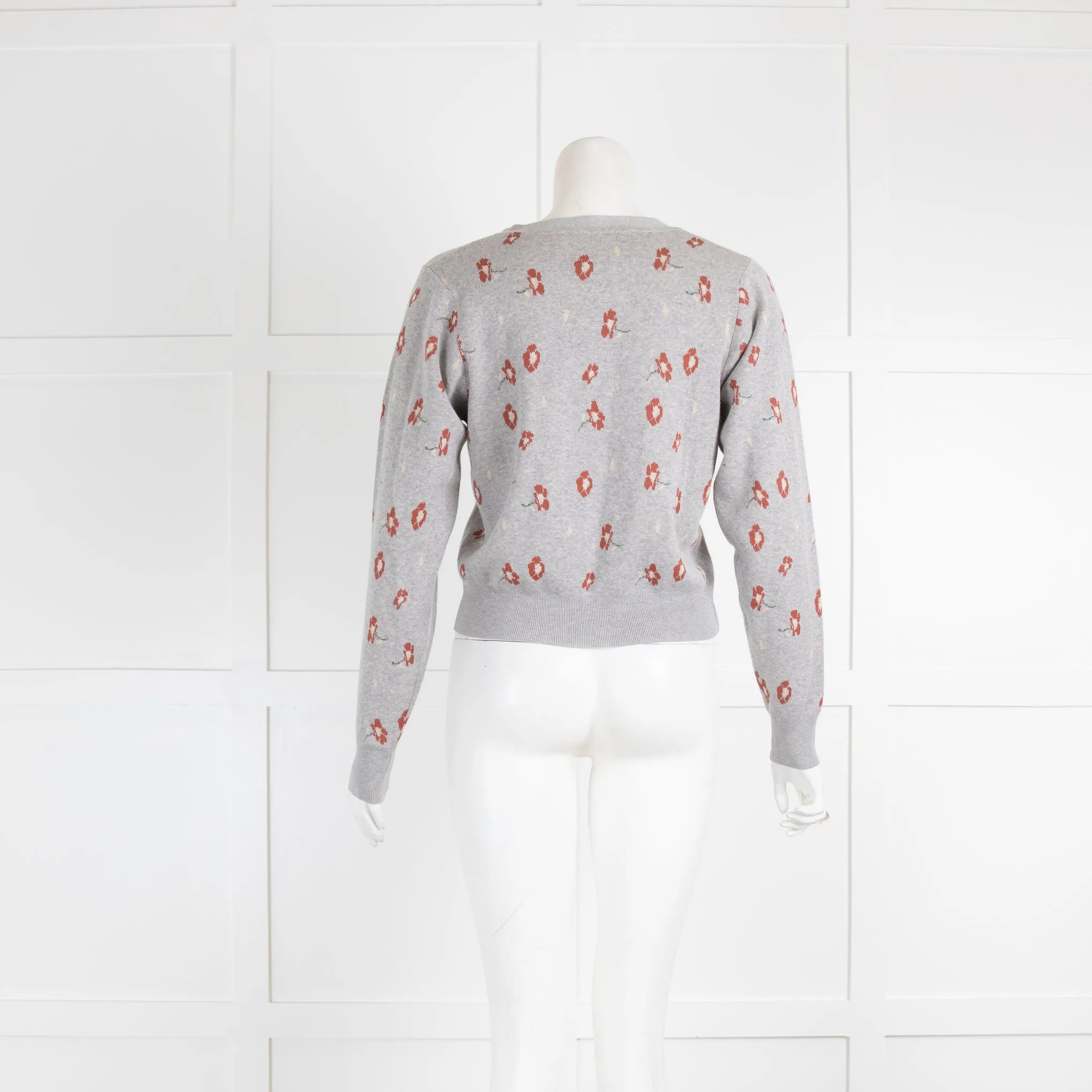 Autumn Cashmere Grey V Neck Cardigan