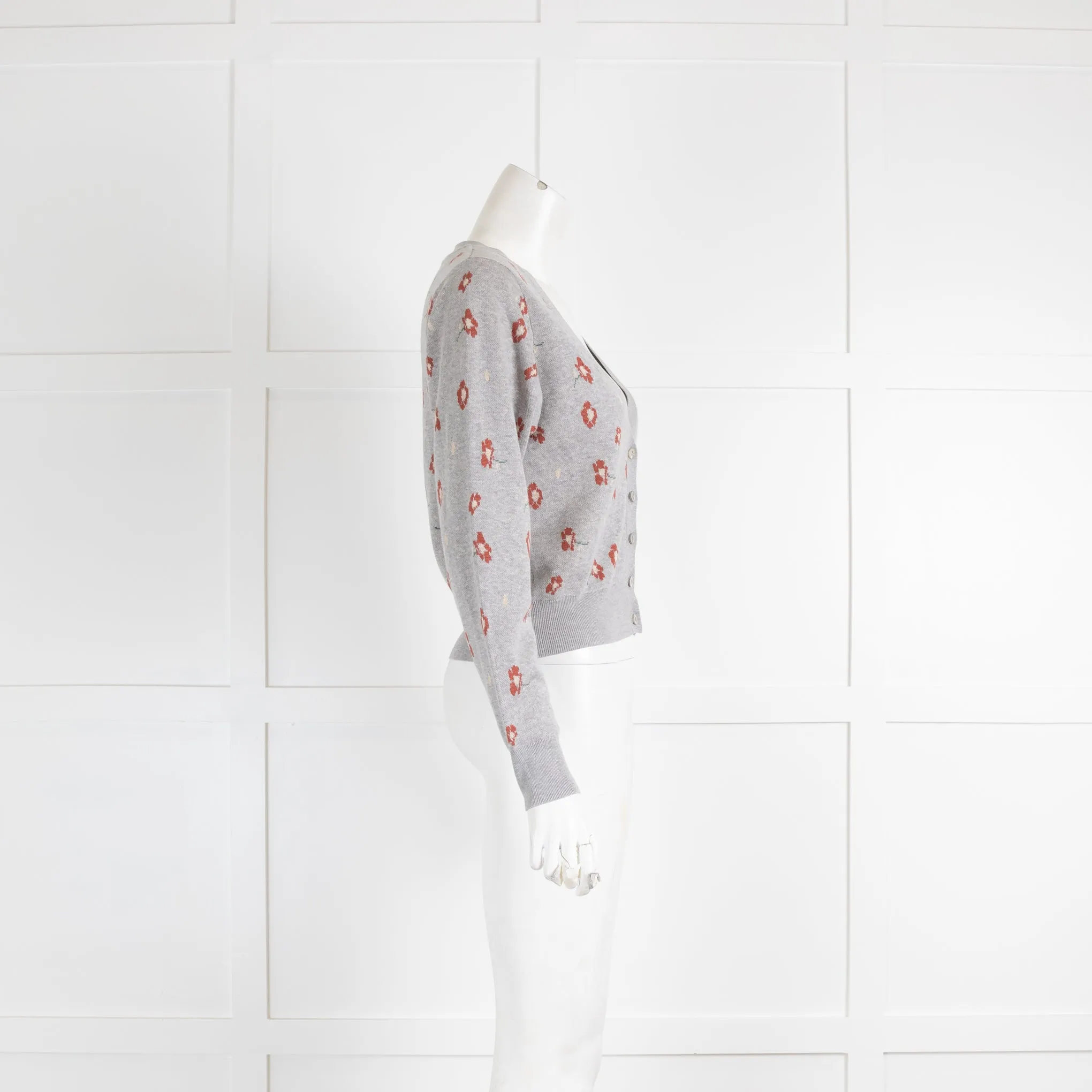 Autumn Cashmere Grey V Neck Cardigan