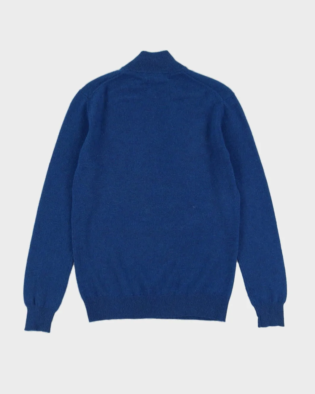 Blue Cashmere Knitted Jumper - S