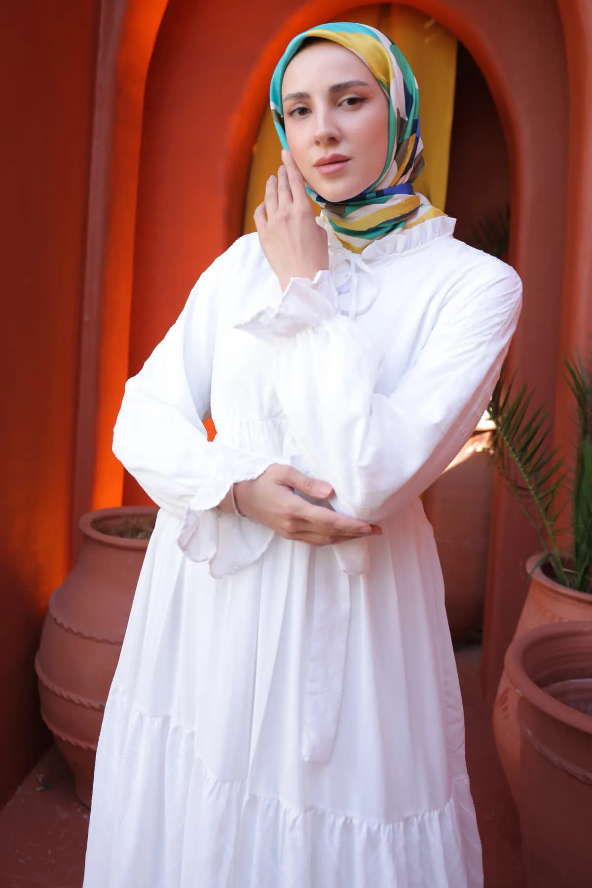 BNG Women Button-Front Chiffon Dress White - Clermont