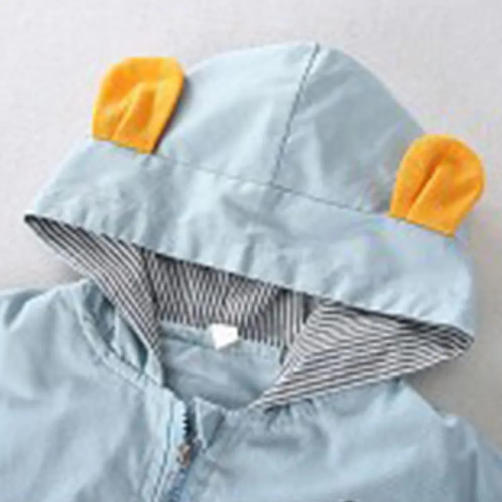 Boys Cartoon Duck Letter Printed Hooded Jacket Wholesale Boys Clothing Suppliers