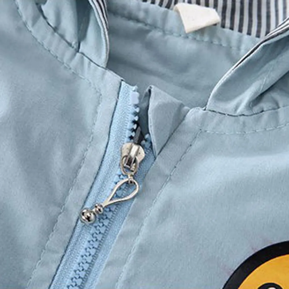 Boys Cartoon Duck Letter Printed Hooded Jacket Wholesale Boys Clothing Suppliers