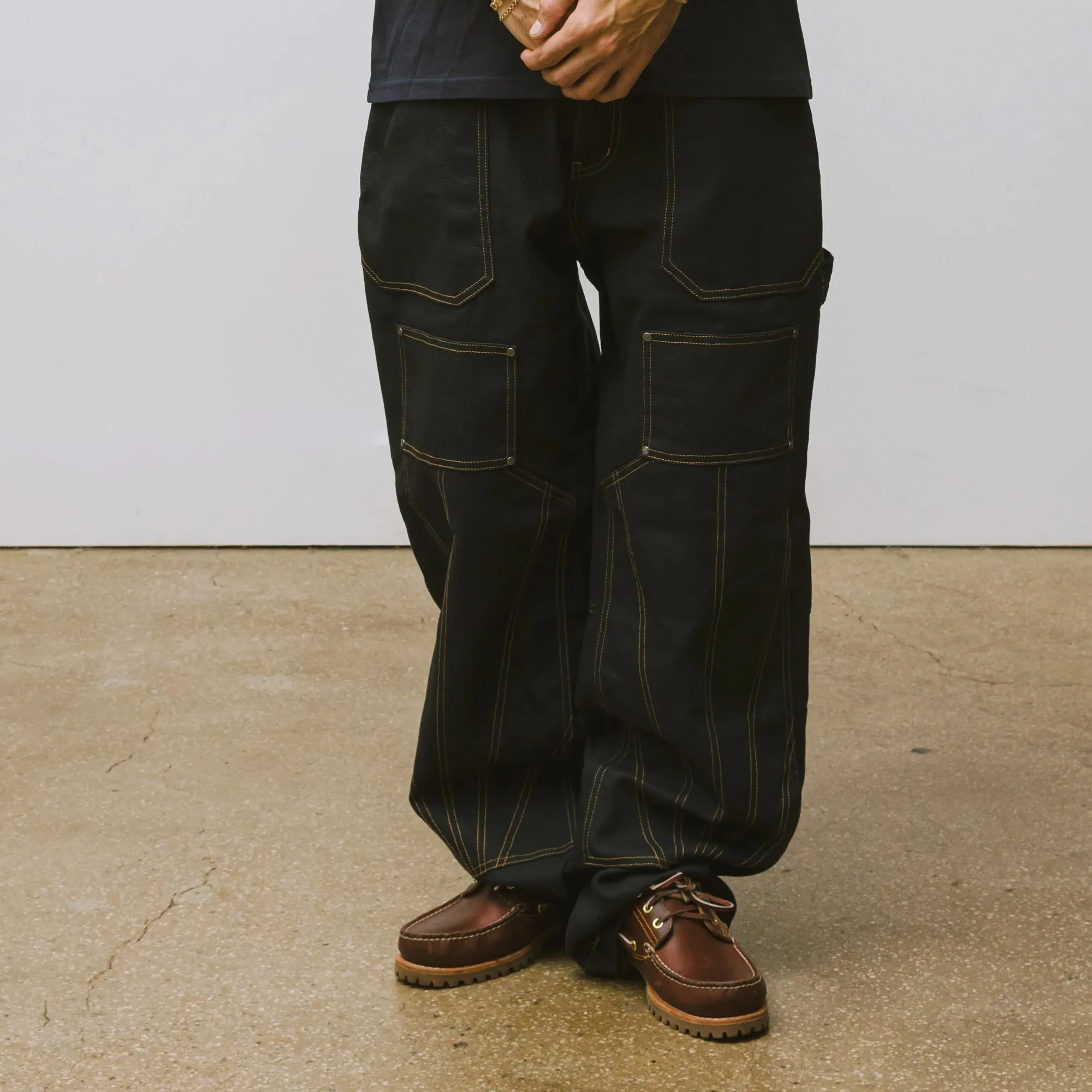 Brigade Mens Canvas Quilted Double Knee Carpenter Pants