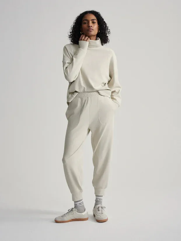 Brushed Rib Slim Cuff Pant 25"