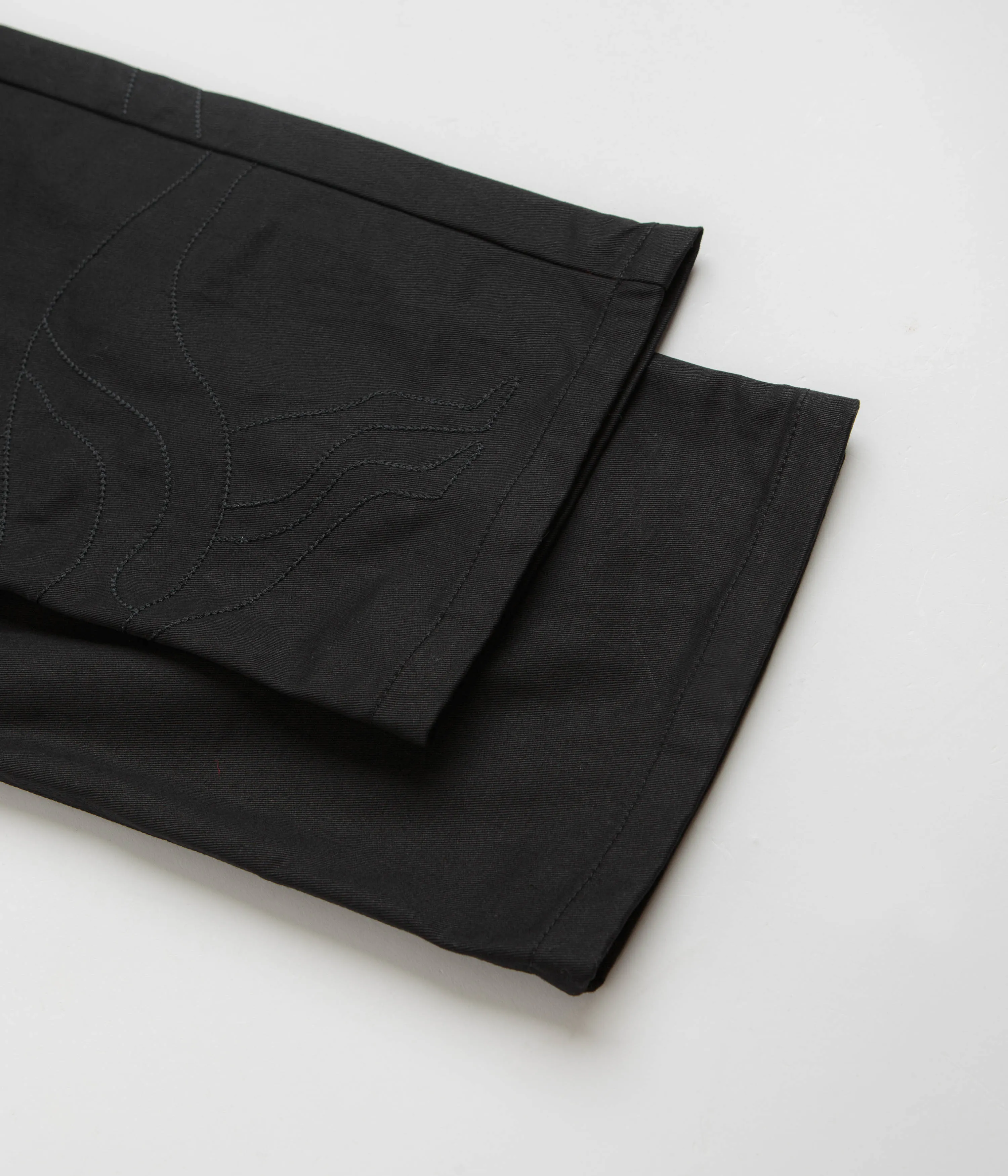 by Parra Stitched Up Duck Pants - Black / Black