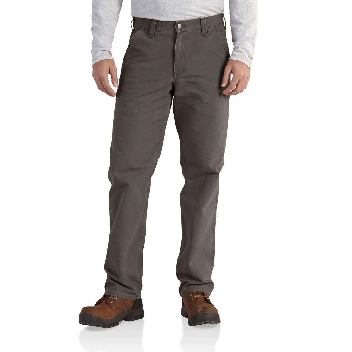 Carhartt Men's Gravel Relaxed Fit Washed Duck Work Dungaree