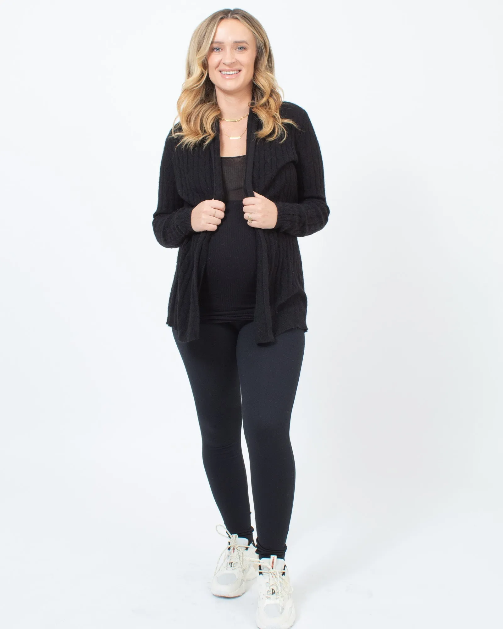 Cashmere Cable Knit Cardigan