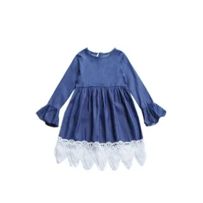 Chambray Belle Sleeve Dress