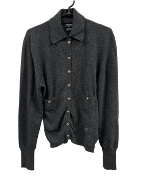 Chanel Cardigan Cashmere Gold CC Buttons SKL1569