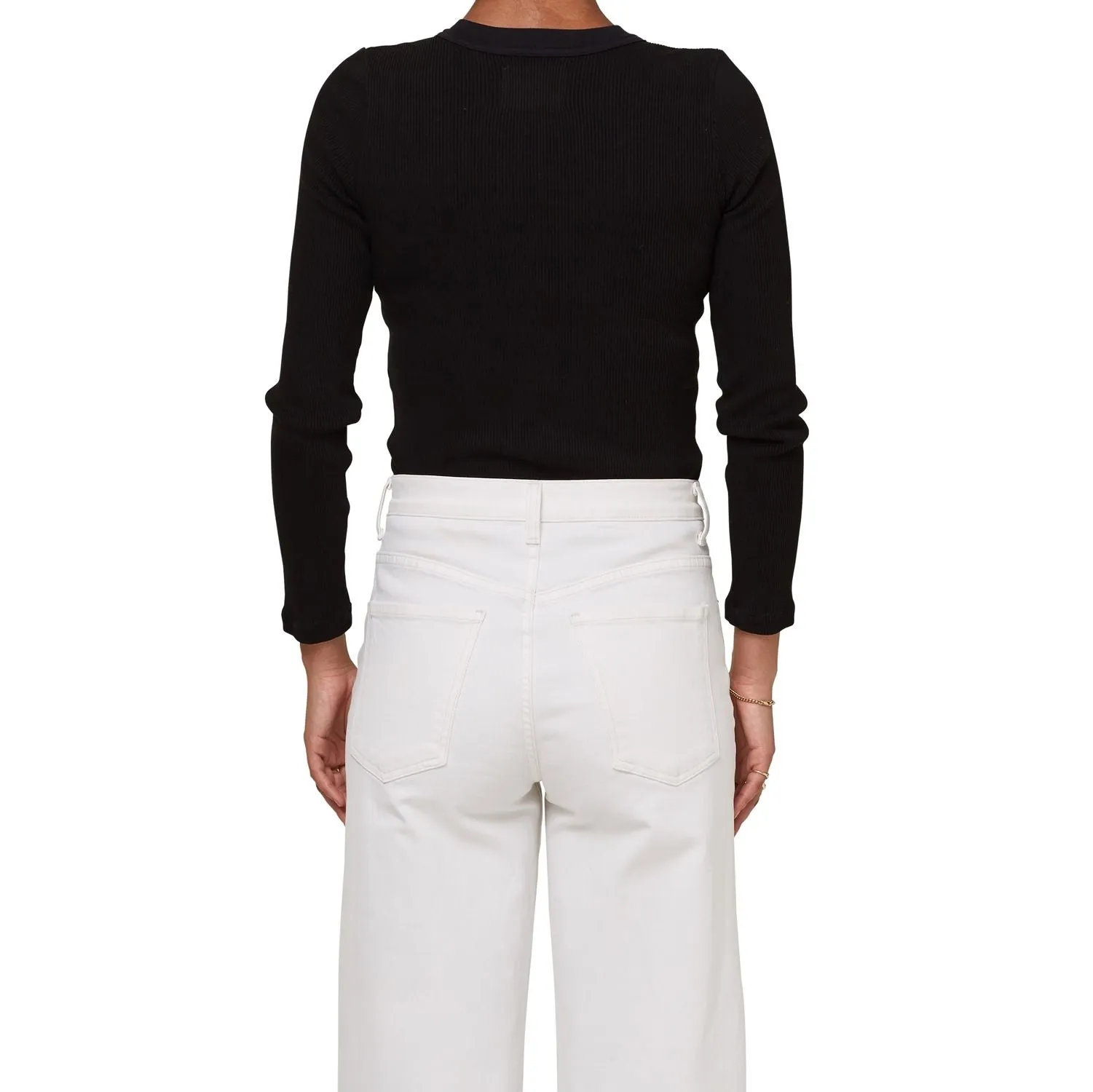 Citizens of Humanity - Scarlett Rib Henley in Black