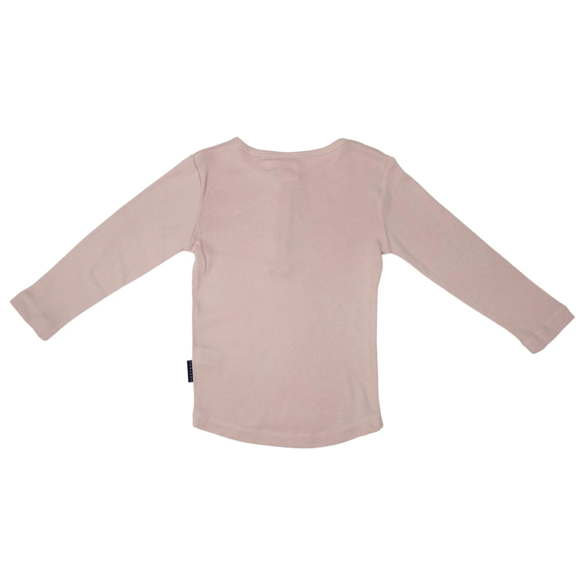 Cotton Modal Henley Top Dusty Pink