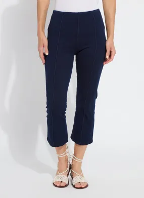 Cropped Bow Jeans - Dark Indigo