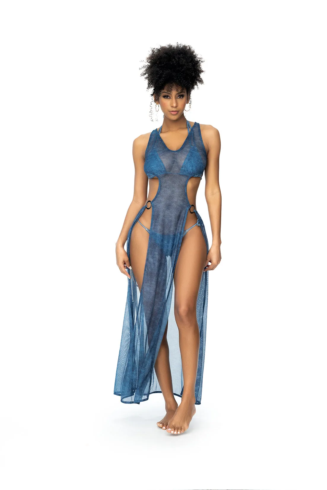Daniela Mesh Flowy Beach Dress
