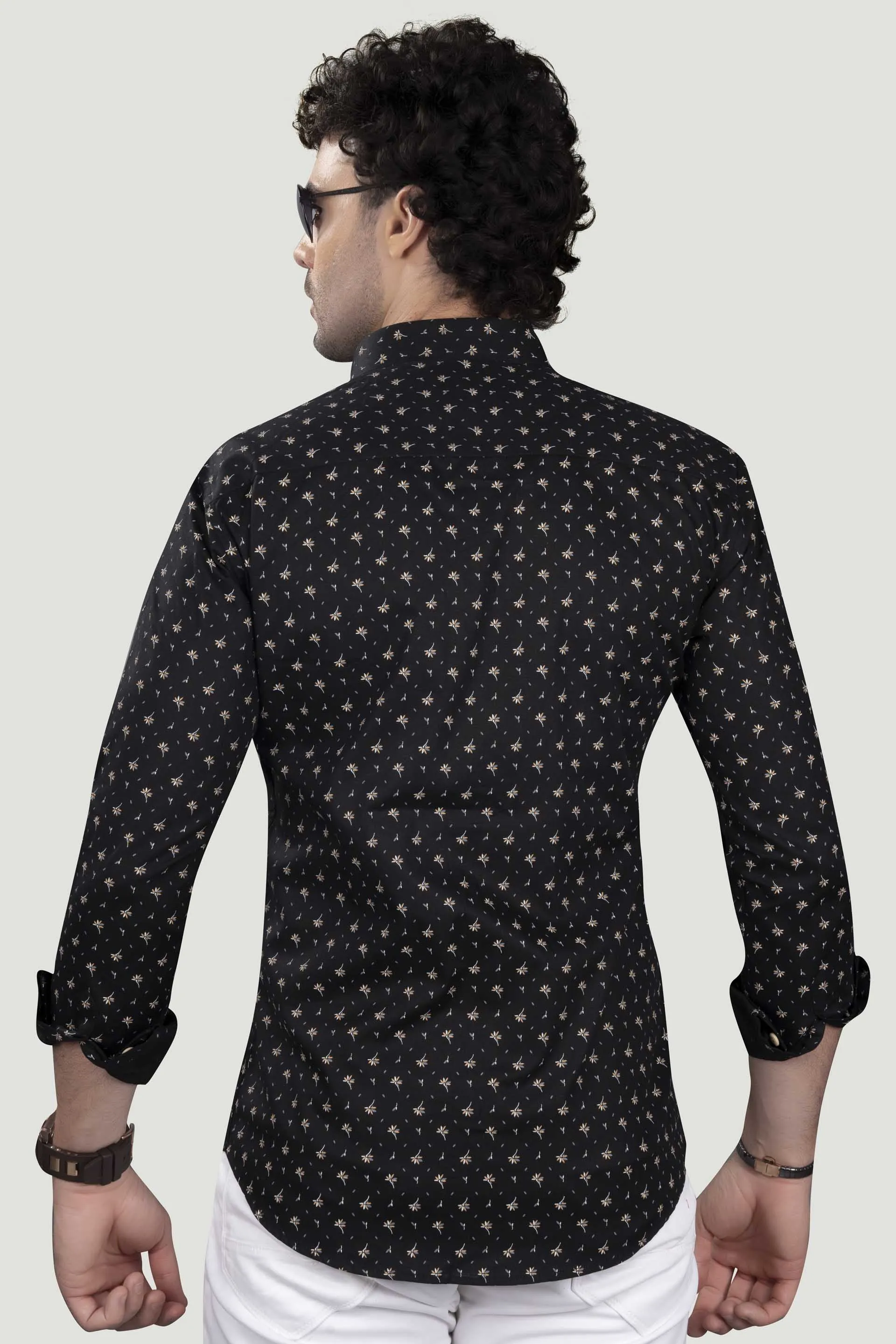 David Black Floral Cotton Printed Shirt