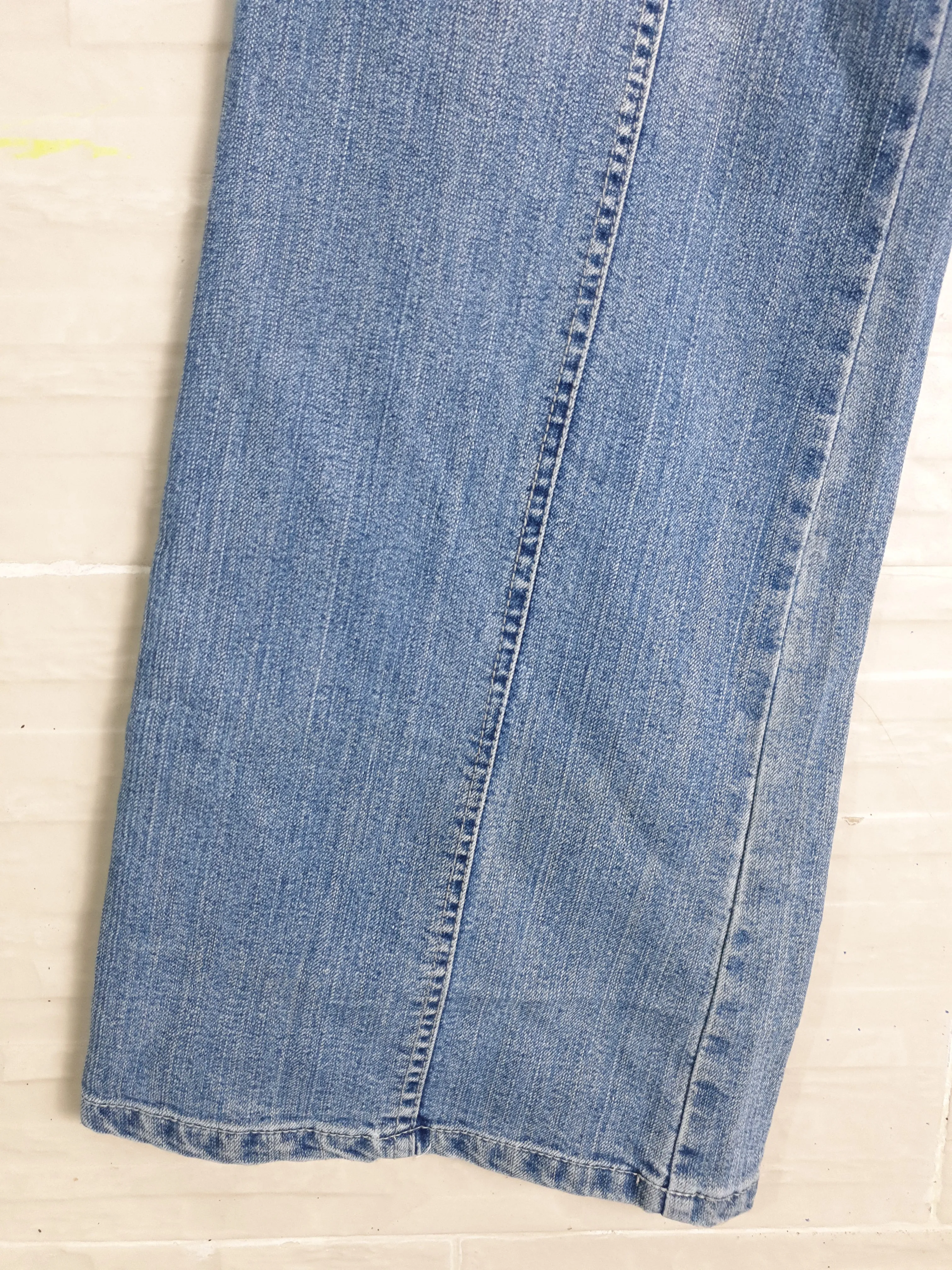 Denim Pants with Zipper Detailing