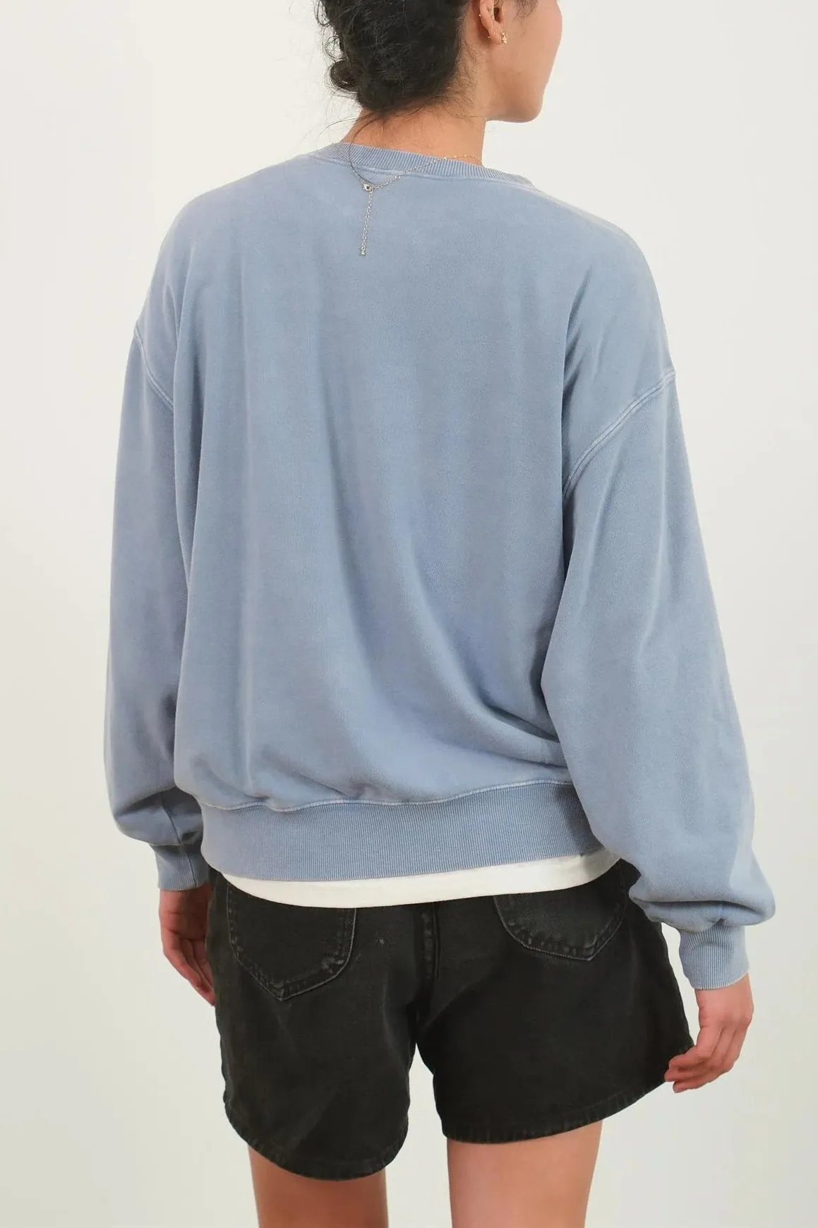 Drop Shoulders Crew Neck Sweatshirt
