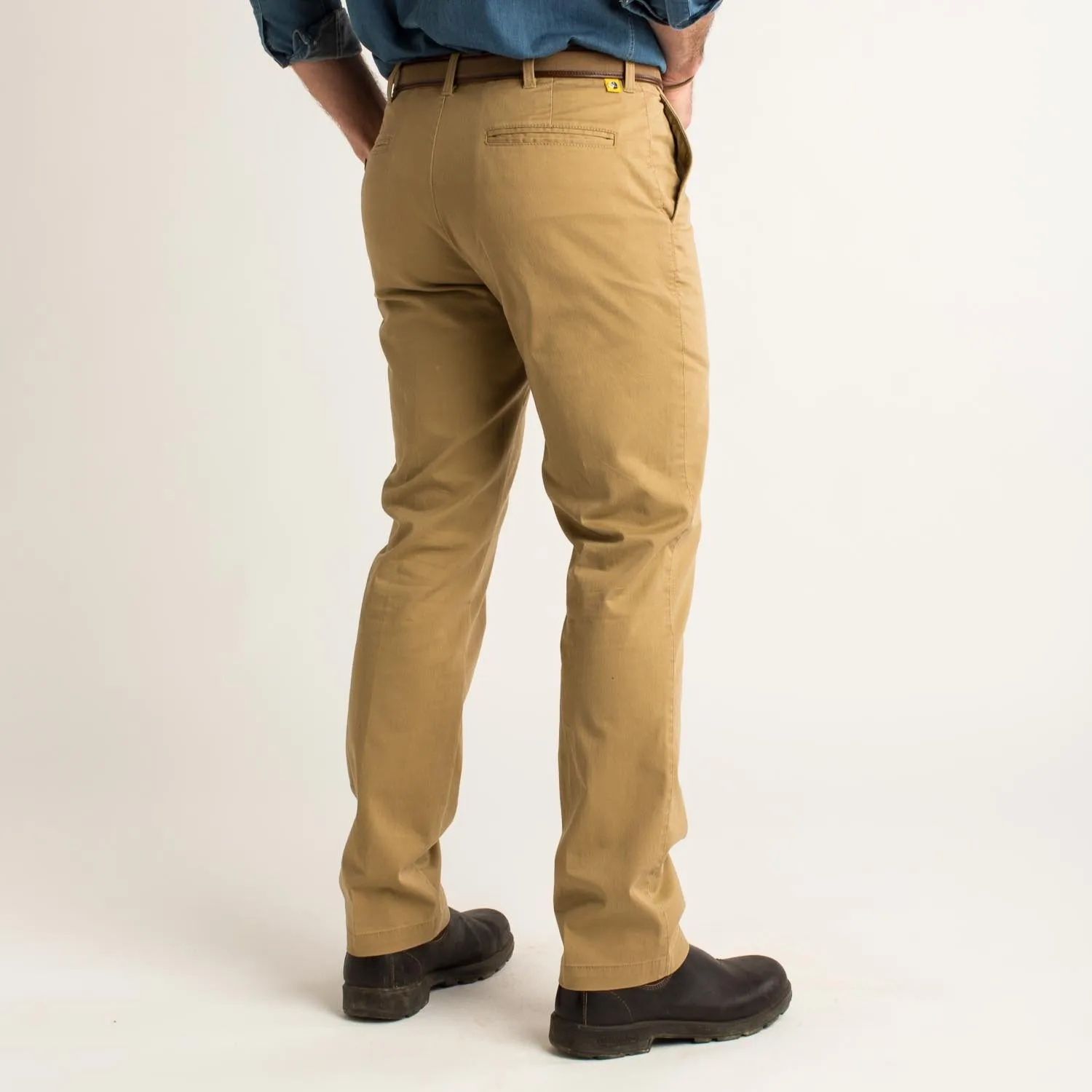DUCK HEAD GOLD SCHOOL CHINO- DARK KHAKI