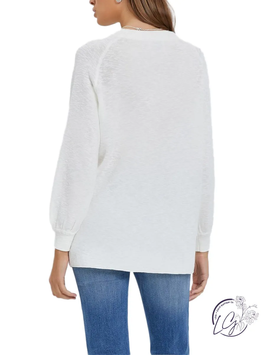 Effortless Slub Sleeve Sweater