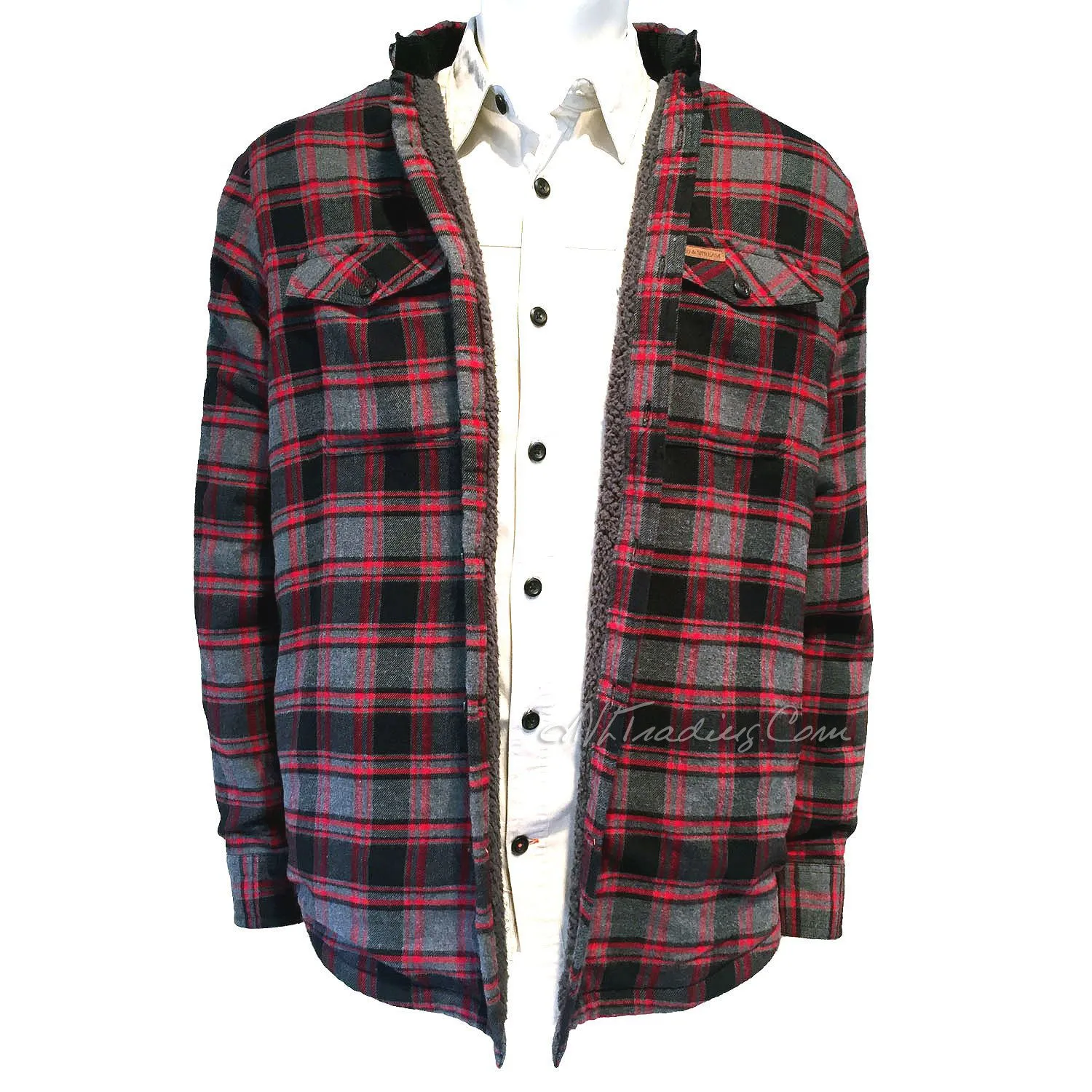 FIELD & STREAM Sherpa Lined Flannel Shirt Jacket