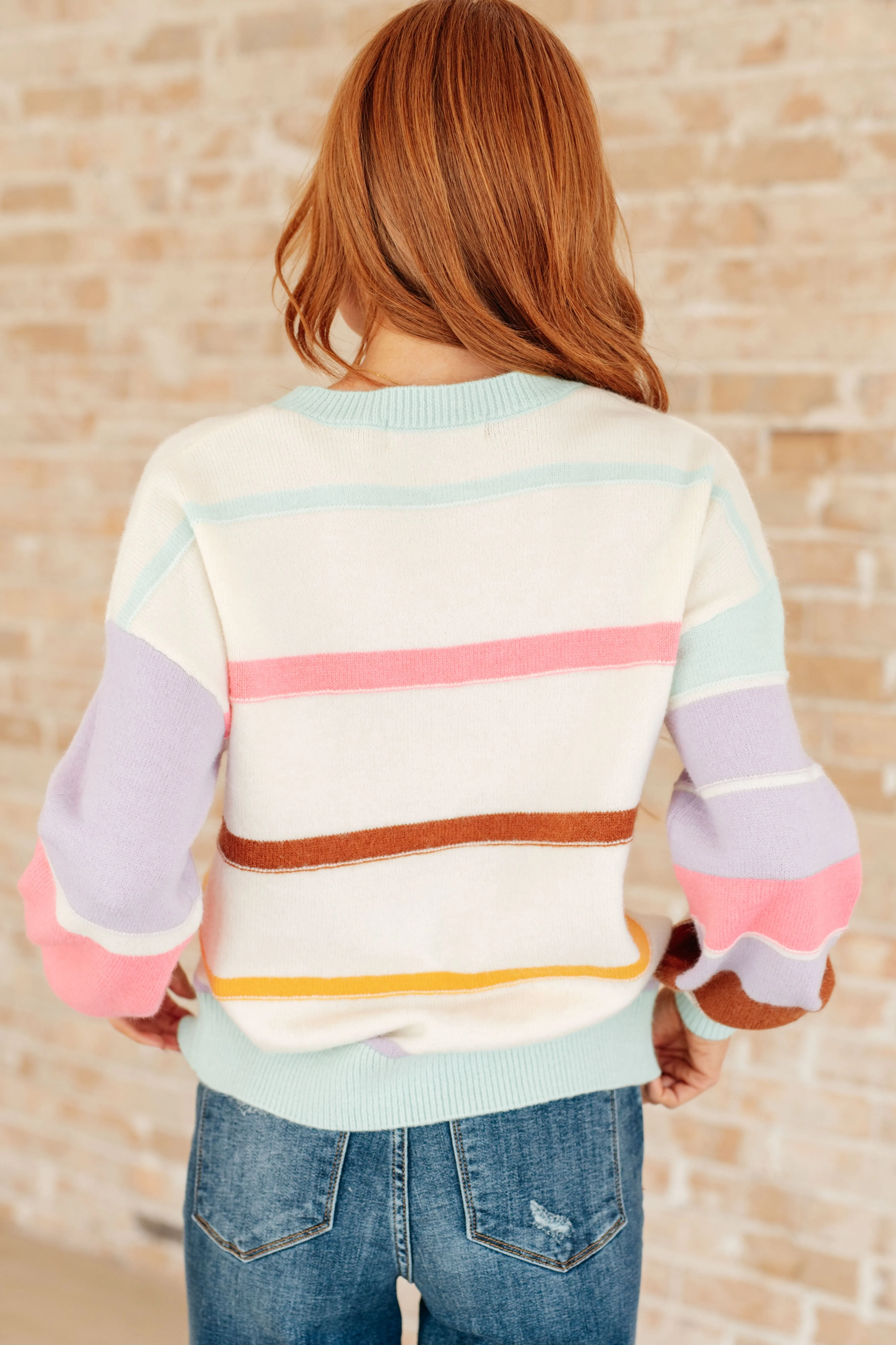 Flawless Features Striped Sweater - One Eleven North