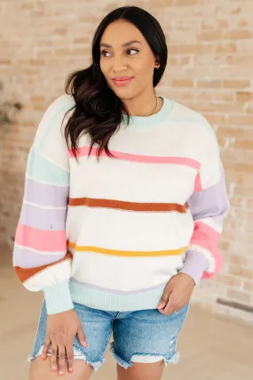  Classic Ribbed Cable Knit Pullover