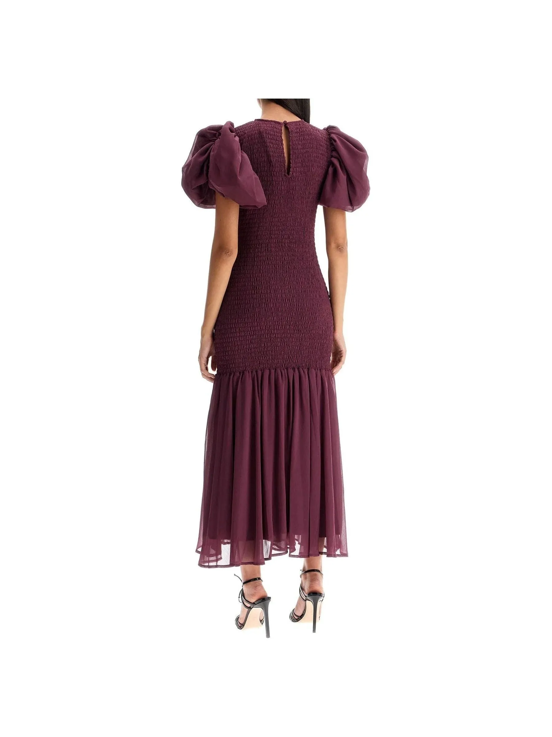 Floral Chiffon Smock Dress