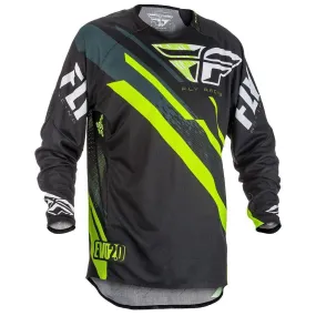 Fly Racing Evolution 2.0 Men's Black/Hi-Viz/White Motocross Jersey