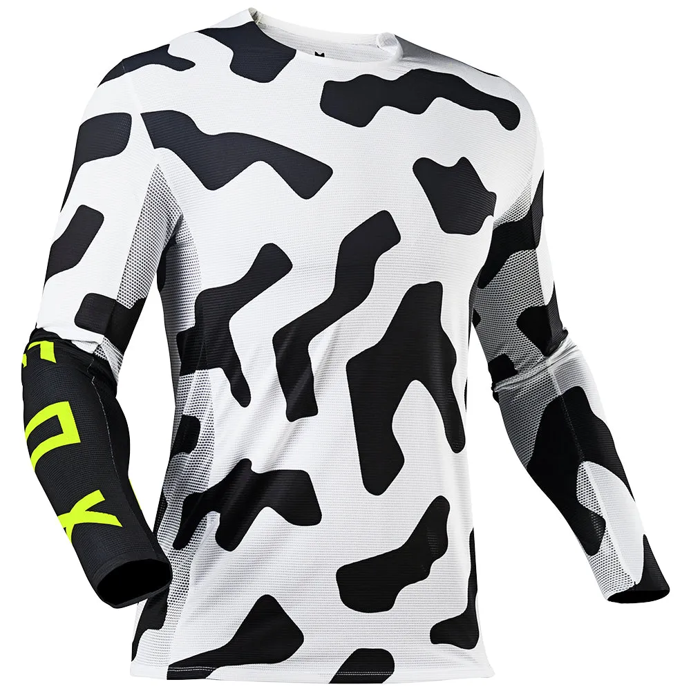 FOX FLEXAIR PSYCOSIS JERSEY [BLACK/WHITE]
