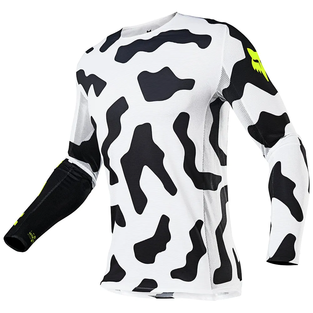 FOX FLEXAIR PSYCOSIS JERSEY [BLACK/WHITE]