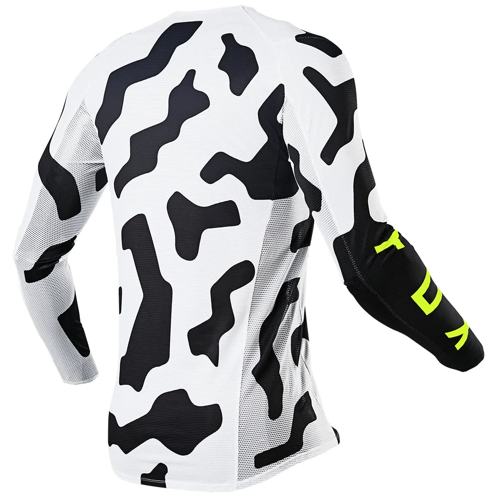 FOX FLEXAIR PSYCOSIS JERSEY [BLACK/WHITE]
