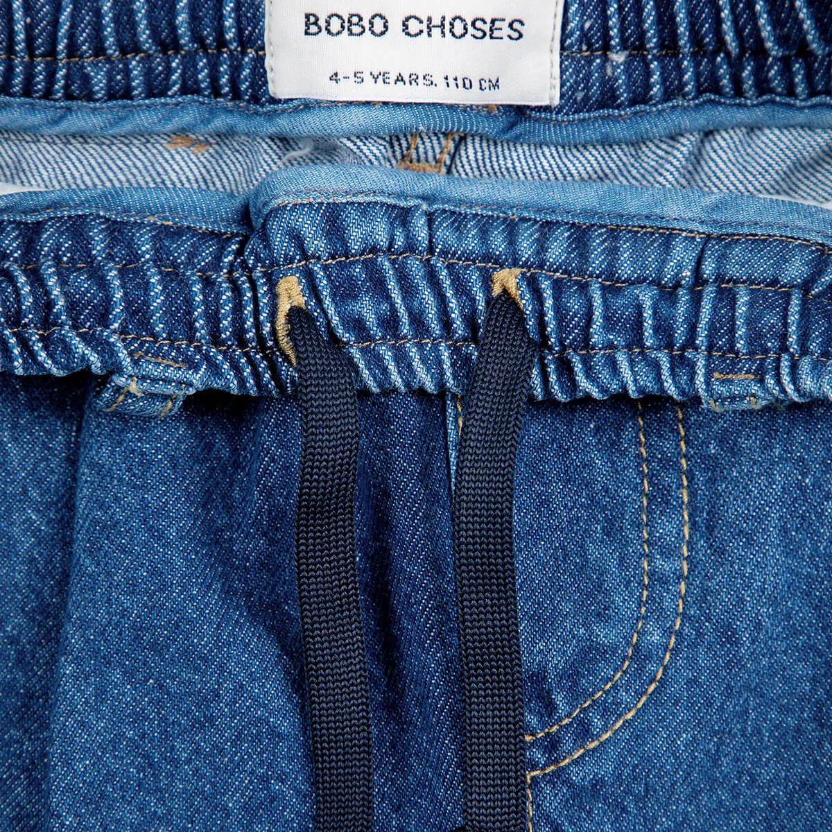 Funny Face Denim Sweatpants by Bobo Choses