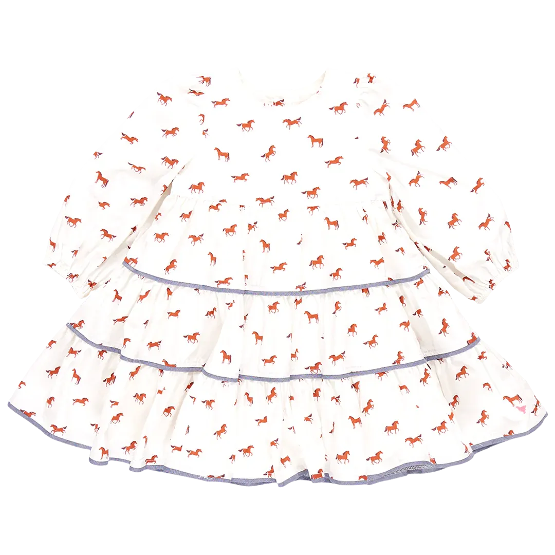 Girls Julia Dress - Tiny Horses