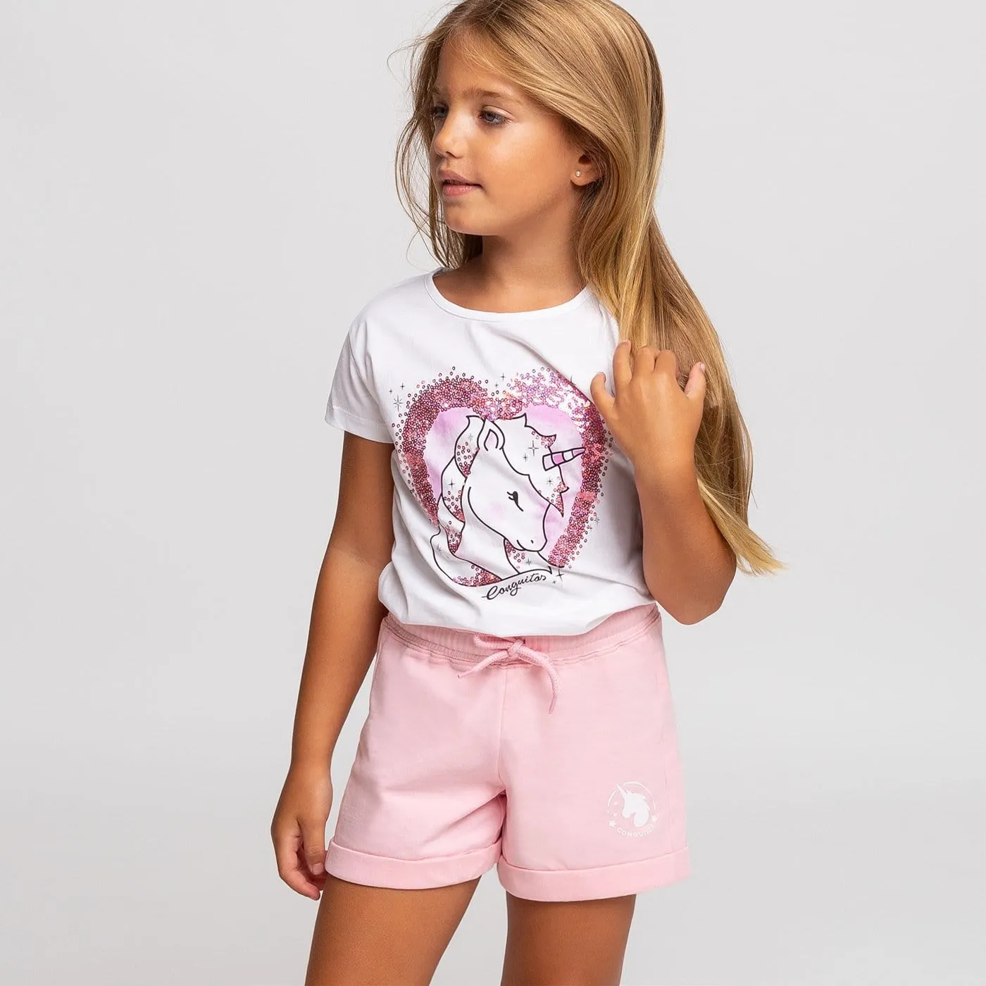 Girl's Pink Running Shorts