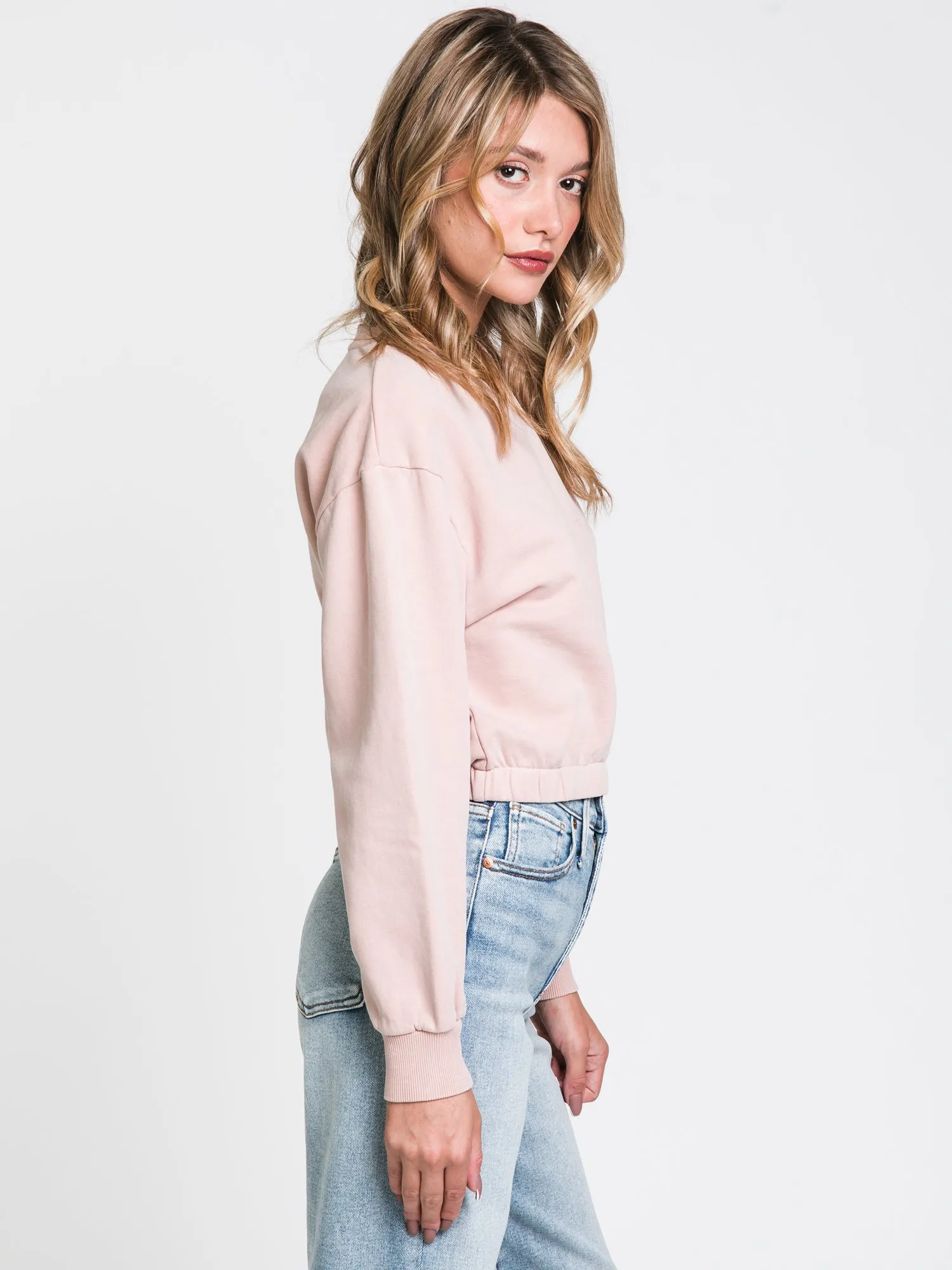 HARLOW MAE CROPPED CREWNECK - CLEARANCE
