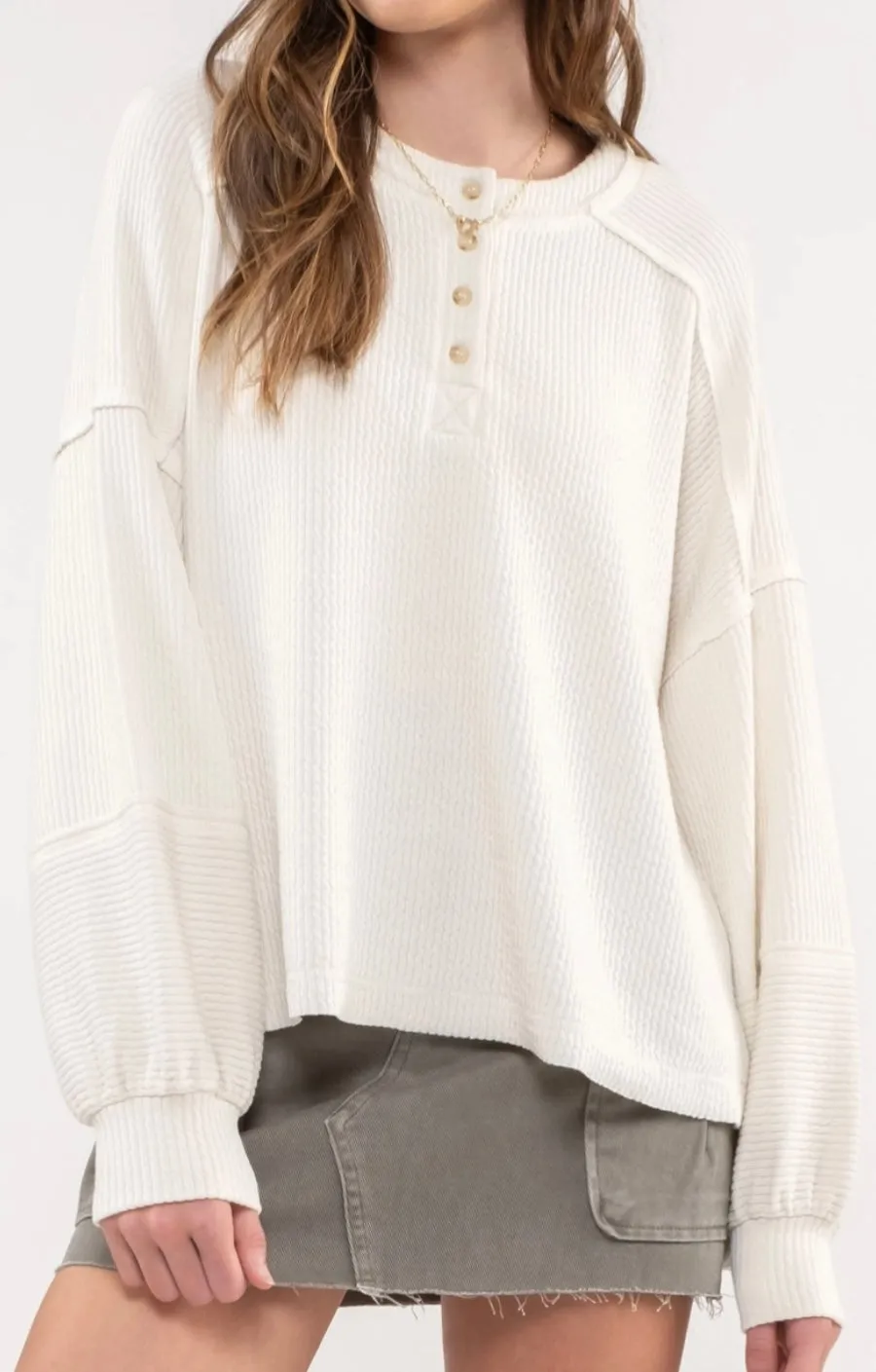 Haven’t You Heard Henley Top