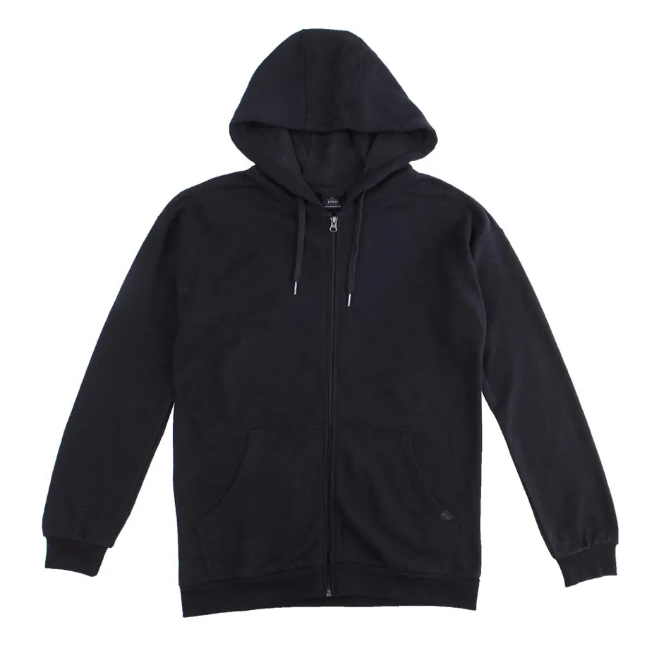 HEMPZOO Hemp OG Zip Up Hoodie Armor - Black