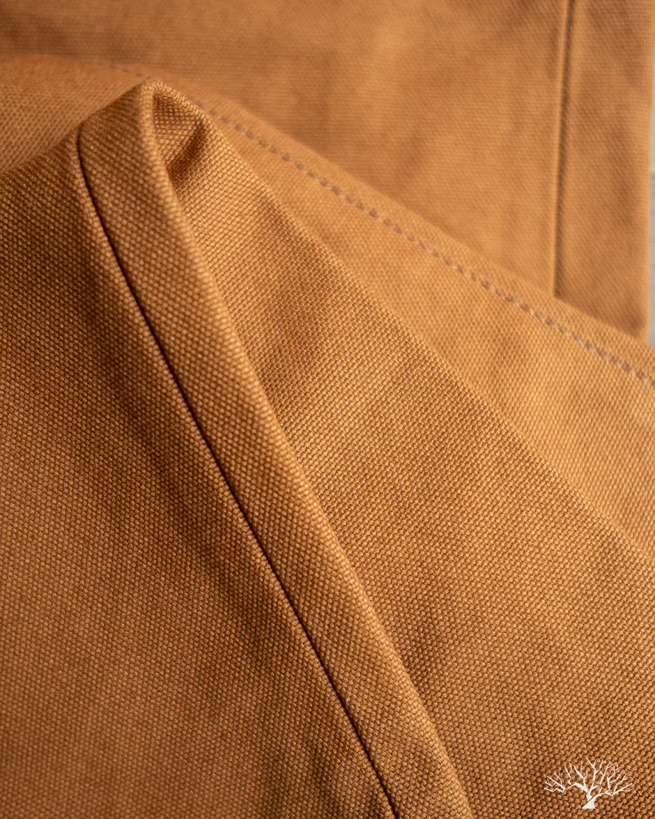 IH-888D - 17oz Duck High Rise Tapered Cut Pants - Brown
