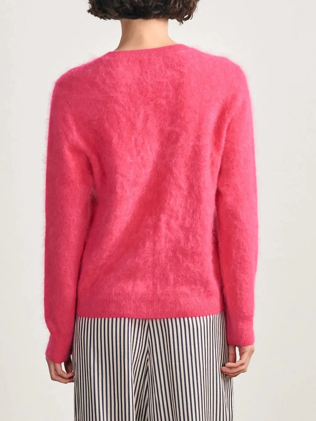Jumper 1234 Brushed Cashmere Crew in Watermelon