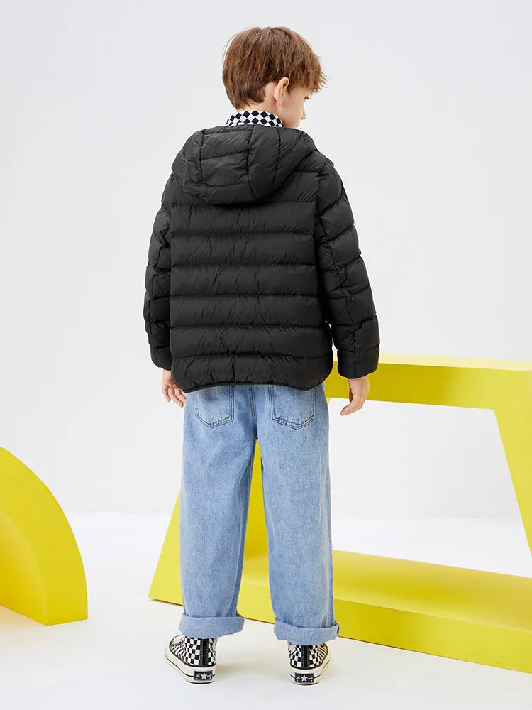 Kids Multicolor Hooded Down Jacket 208422107203