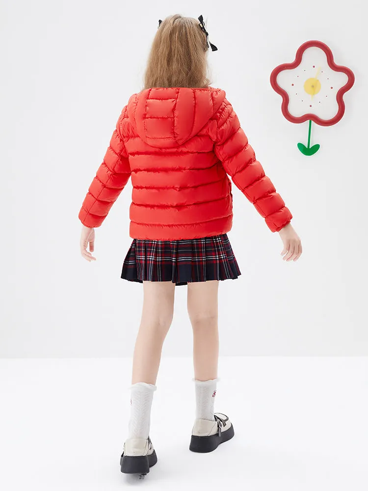 Kids Multicolor Hooded Down Jacket 208422107203